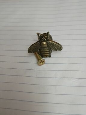 Brass Bees Decorative Cabinet Knob